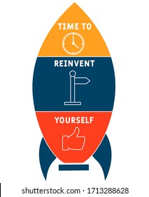 TRY - Time To Reinvent Yourself Acronym, Business Concept