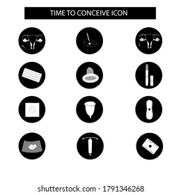 Trying to conceive icon set. Flat vector icon.