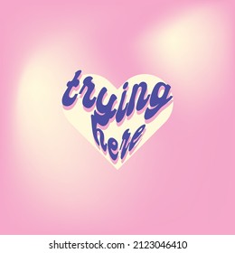 probar aquí el diseño gráfico cita amor el vector del Día de San Valentín