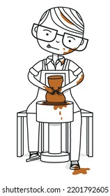 Ilustración de vectores de cerámica