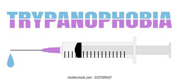 Trypanophobia Or Needle Phobia , Vector