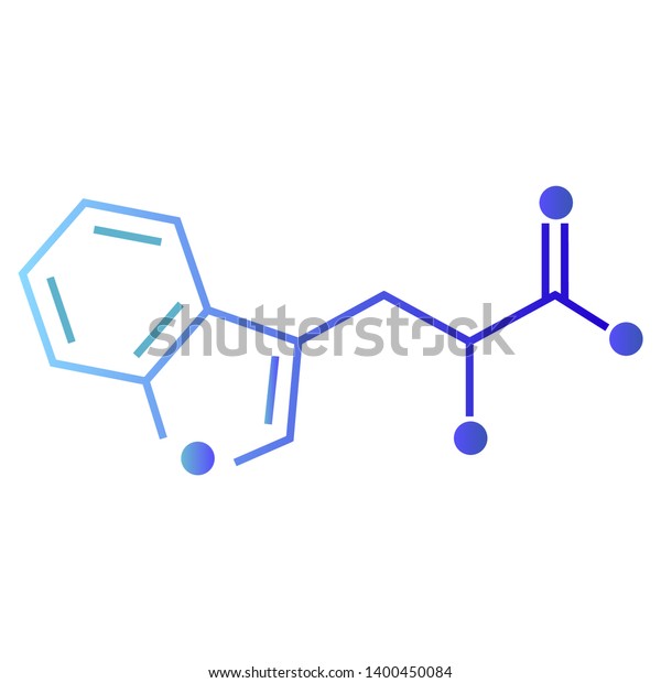 Tryptophan Vector Icon On White Background Stock Vector (Royalty Free ...