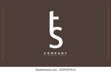 TS Alphabet letters Initials Monogram logo ST, T and S