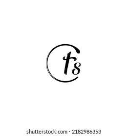 TS fashion initial logo concept in high quality professional design that will print well across any print media