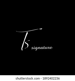 Ts handwritten logo for identity