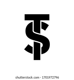 TS letter icon logo monogram vector