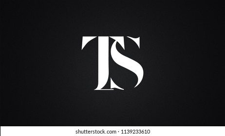 TS Letter Logo Design Template Vector