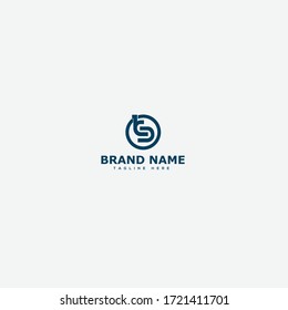 Vector de plantillas de diseño de logotipo de carta TS