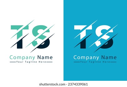 TS Letter Logo Design Template. Vector Logo Illustration