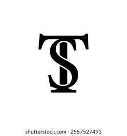 TS Letter Logo Design Template