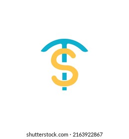 TS Letter logo design vector