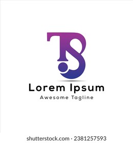 TS letter logo icon design