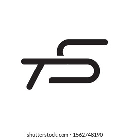 TS letter logo template vector icon design