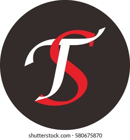 ts letter logo vector