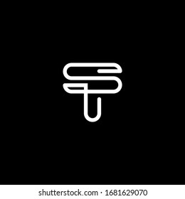 ts letter vector logo abstract