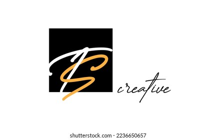 TS letters creative modern font logo design