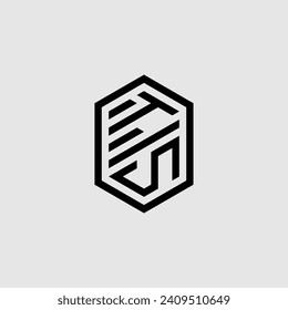 TS line geometric monogram with high quality professional design that will print well