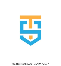 ts logo vector template, initial ts letter logo design vector design, st logo vector template, initial st letter icon design, 