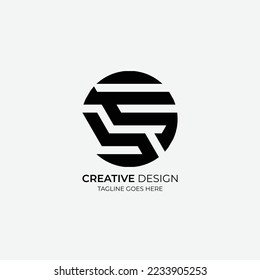 TS Minimalist and modern vector logo design suitable for business and brands