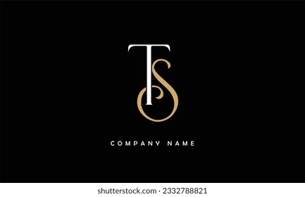 Monogramm für TS-, ST-Abstrakte Buchstaben des Logos