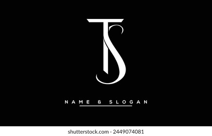 TS, ST Abstract Letters Logo Monogram
