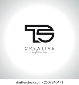 TS ST Alphabet Letters Monogram Logo Design. Initial Vector Symbol.