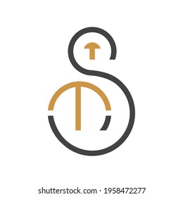 TS or ST logo and icon designs