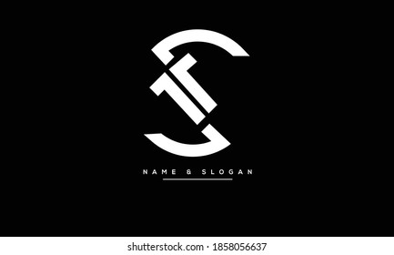 TS ,ST ,T ,S  Abstract Letters Logo Monogram