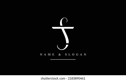 TS, ST T, S abstract letters logo monogram