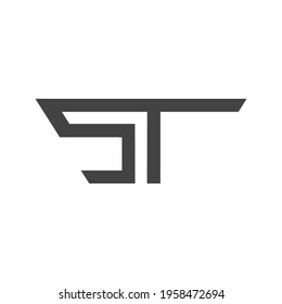 TS TS T y S Resumen diseño del logotipo de la letra inicial del monograma