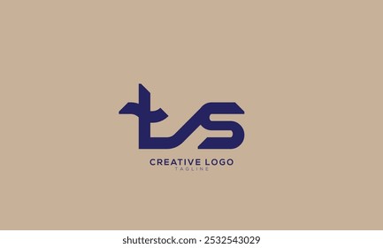 TS T5 Abstract initial monogram letter alphabet logo design