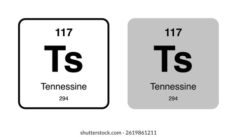 Ts Tennessine
Tabela periódica de elementos da química