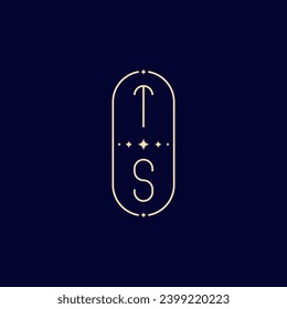 TS wedding lie monogram with high quality professional design that will print well across any print media