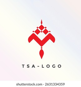 TSA-LOGO Kufi Calligraphy Logo logo design vector illustration