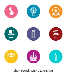 Tsardom icons set. Flat set of 9 tsardom vector icons for web isolated on white background