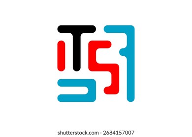 TSB letter logo design in vector