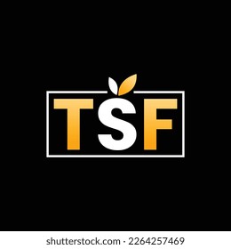 Plantilla de diseño de logotipo de TSF - Se puede utilizar como logotipo de complemento de alimentos o productos orgánicos