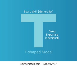 T-shaped model to to describe the abilities of persons vector