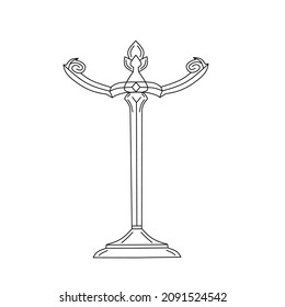 T-förmige Stangen-Symbol für Logo