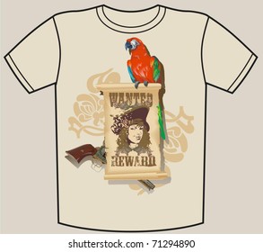 T-shirt 18 vector, vector illustration