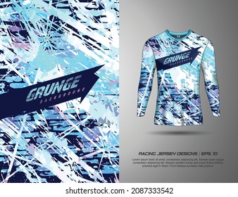 Tshirt abstract grunge background for extreme sport jersey team, motocross, race car, cycling, fishing, diving, leggings, football, gaming