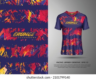 Tshirt abstract grunge background for extreme sport jersey team, motocross, cycling, fishing, diving, leggings, football, gaming