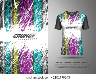 Tshirt abstract grunge background for extreme sport jersey team, motocross, cycling, fishing, diving, leggings, football, gaming