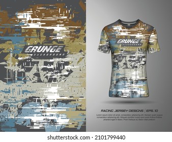 Tshirt abstract grunge background for extreme sport jersey team, motocross, cycling, fishing, diving, leggings, football, gaming