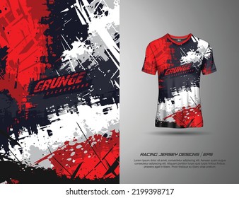 Fondo abstracto de la camiseta para el equipo de la camiseta deportiva extrema, motocross, ciclismo, pesca, buceo, leggings, fútbol, juegos