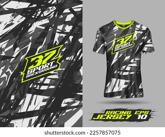 Tshirt abstract grunge background for extreme sport jersey team, motocross, car racing, cycling, fishing, diving, leggings, football, gaming