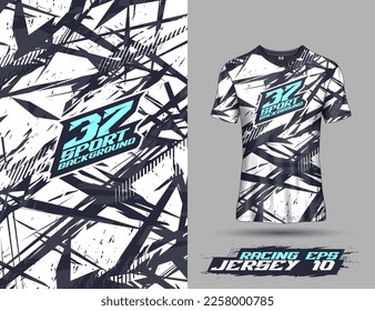 Tshirt abstract grunge background for extreme sport jersey team, motocross, car racing, cycling, fishing, diving, leggings, football, gaming