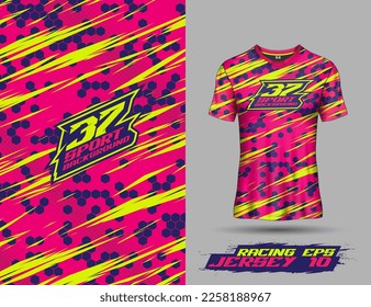 Tshirt abstract honeycomb background for extreme sport jersey team, motocross, car racing, cycling, fishing, diving, leggings, football, gaming