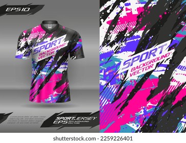 Tshirt abstract texture with geometric background for extreme sports jersey, racing, soccer, gaming, motocross, cycling, downhill, leggings