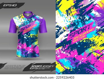 Tshirt abstract texture with geometric background for extreme sports jersey, racing, soccer, gaming, motocross, cycling, downhill, leggings